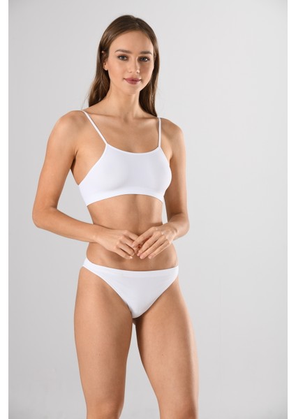 Ince Askılı 11115 Sıfır Kol Örme Seamless Dikişsiz Basic Kadın Büstiyer fırsatları