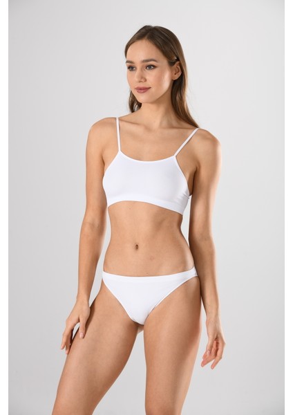 Ince Askılı 11115 Sıfır Kol Örme Seamless Dikişsiz Basic Kadın Büstiyer indirimleri