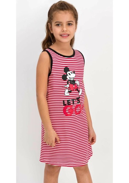 D4319-2 Minnie Mouse Kız Çocuk Elbise