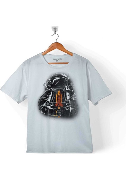 Astronot Uzay Cosmos Space Galaksi Gezegen Çocuk T-Shirt