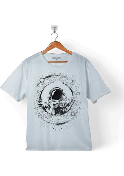 Astronot Uzay Cosmos Ay Dünya Gezegen Galaksi 6 Çocuk T-Shirt