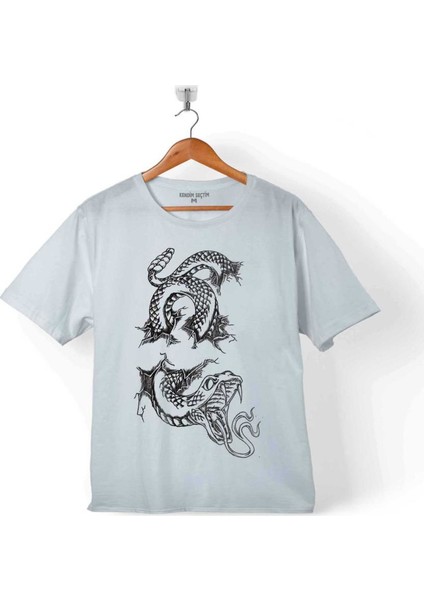 Kral Kara Kobra Yılan Kıng Black Snake Cobra 8Çocuk T-Shirt