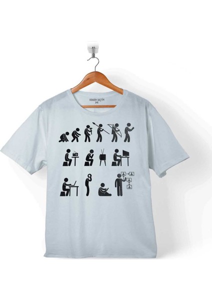 Evolution Human Evrim İnsan Maymun Gelişim Çocuk T-Shirt