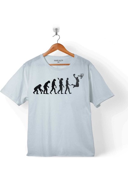 Evolution Human Evrim İnsan Maymun Basketbol Çocuk T-Shirt