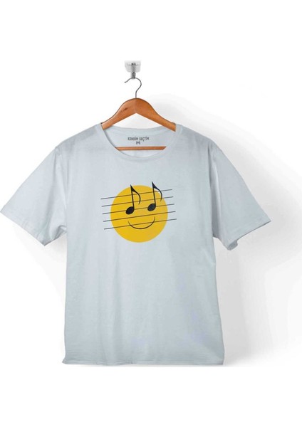 Happy And You Knuw It Müzik Nota Gülen Yüz Çocuk T-Shirt