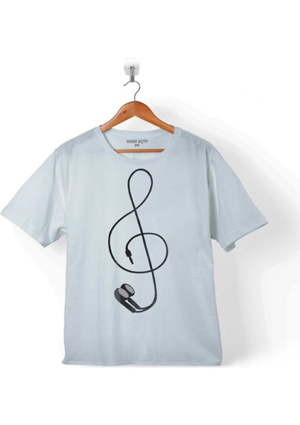 Kendim Seçtim I Love Music Sol Anahtarı Kulaklık Walkman 2 Çocuk T-Shirt