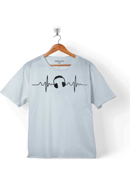 I Love Music Sol Anahtarı Kulaklık Walkman 4 Çocuk T-Shirt