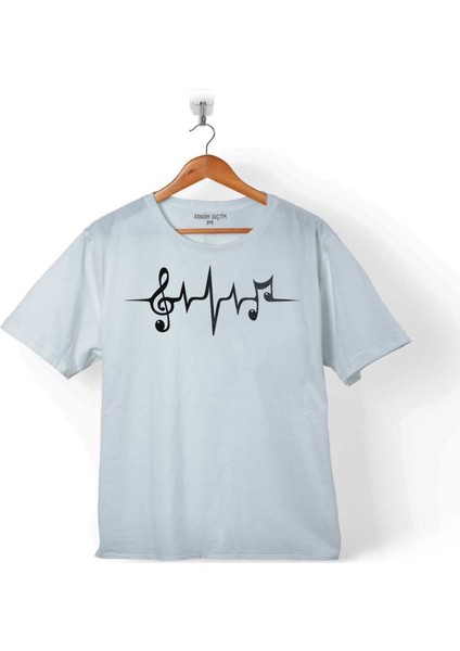 I Love Music Sol Anahtarı Kalp Ritmi Ritim Çocuk T-Shirt