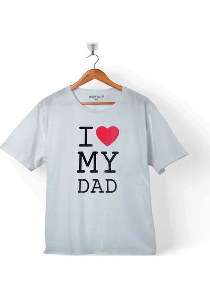I Love My Dad Babalar Doğum Günü Hediye 5 Çocuk T-Shirt