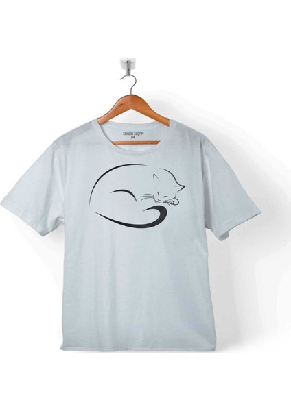 Uyuyan Kara Kedi Sleepıng Black Cat Çocuk T-Shirt