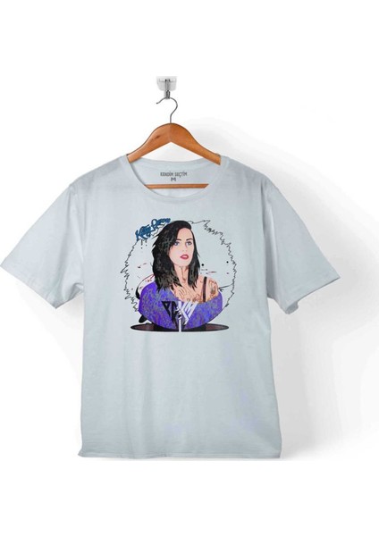 Katy Perry Resimli Tasarım 2 Çocuk T-Shirt
