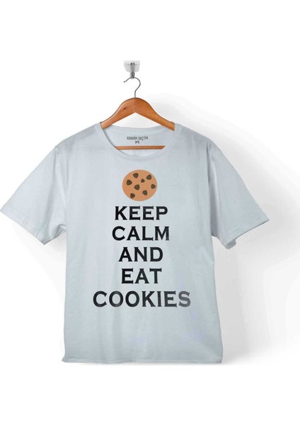 Keep Calm And Eat Cokıes Kurabiye Pasta Çocuk T-Shirt