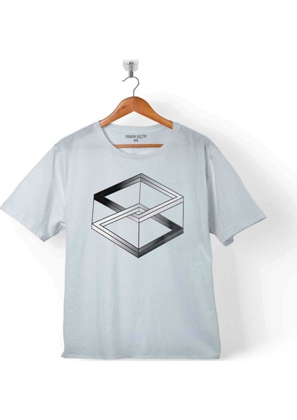 3 Üç Boyutlu Optik İlizyon İlüzyon Illusıon 3 Çocuk T-Shirt