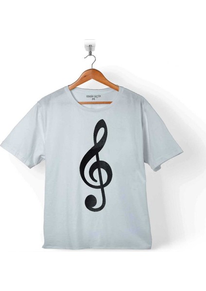 Sol Anahtarı Müzik Nota Es Gitar Saz Bağlama Çocuk T-Shirt