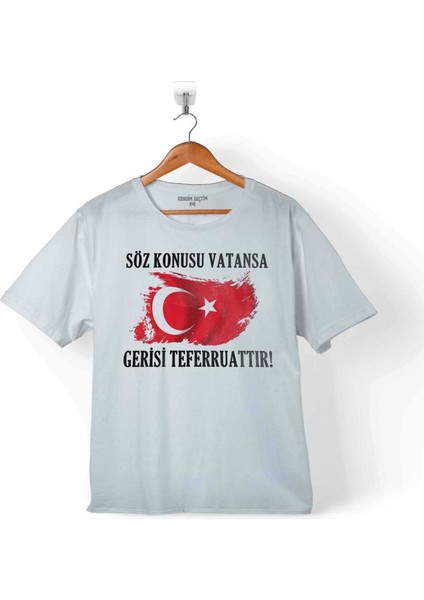 Söz Konusu Vatansa Gerisi Teferruattır Türkiye Çocuk T-Shirt