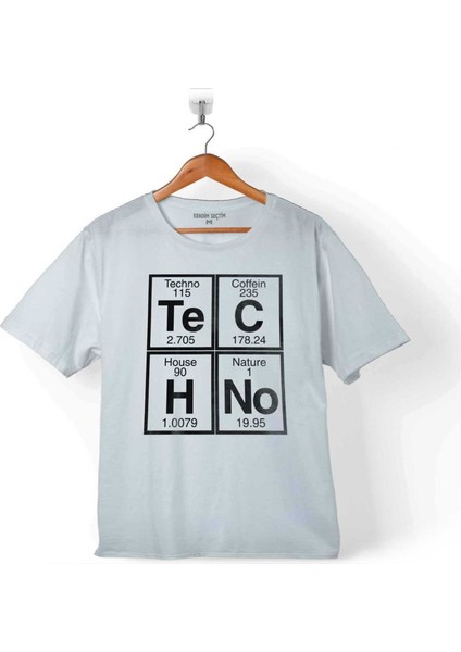 Techno Festival Music House Periyodik Tablo Çocuk T-Shirt
