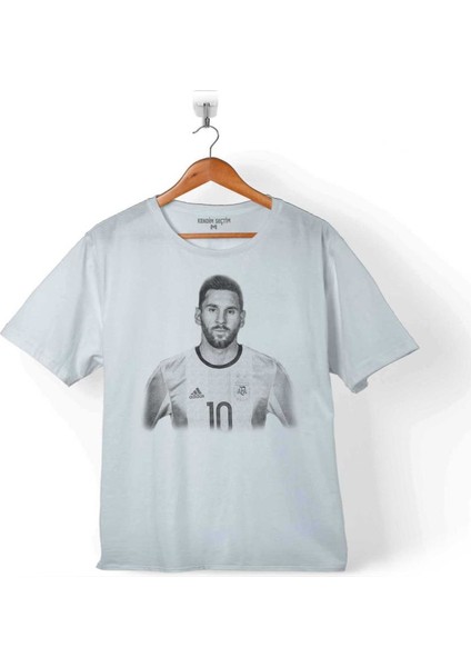 The Kıng Leo Lionel Messi Barcelona Forma Beyaz Çocuk T-Shirt