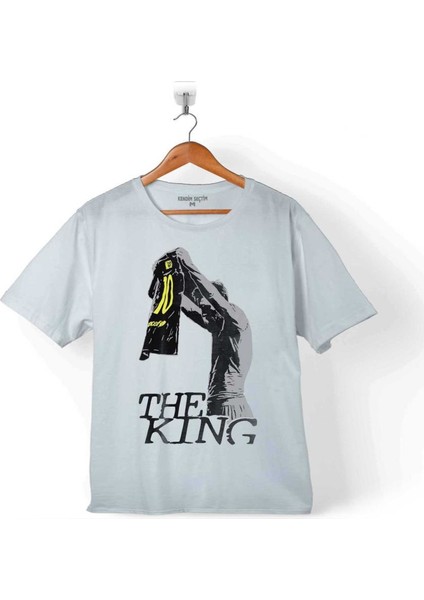 The Kıng Leo Lionel Messi Barcelona Forma Beyaz Çocuk T-Shirt