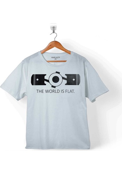 The World Is Flat Dünya Düzdür Speed Track Race Çocuk T-Shirt