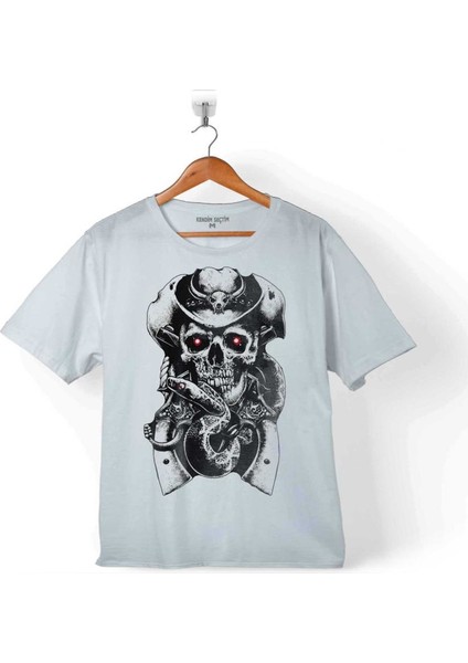 Skull Fear Hat Guns Snake Kovboy Kuru Kafa Çocuk T-Shirt
