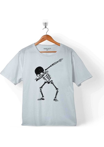 İskelet Dansı Dabbıng Skeleton Skull Kuru Kafa Çocuk T-Shirt