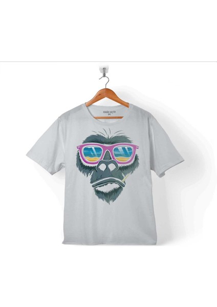 Maymun Gözlüklü Monkey Glasses Çocuk T-Shirt