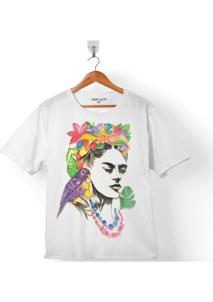 Frıda Kahlo Silüet Feminist Komunist Aşık Güçlü Çocuk T-Shirt