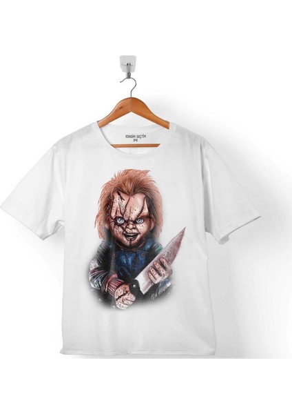 Chucky Charles Lee Ray Oyuncak Bebek Bıçak Çocuk T-Shirt