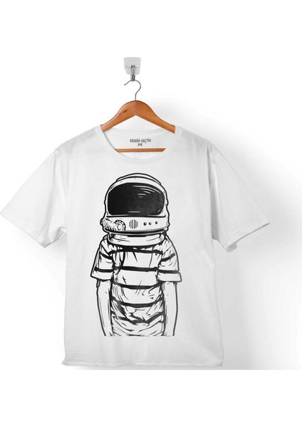 Masum Uçan Astronot Cosmos Gezegen Galaksi Uzay Çocuk T-Shirt