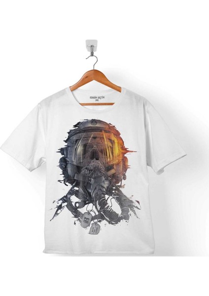Battlefıeld 3 1 2 Pılot Kafa Maskesi Çocuk T-Shirt