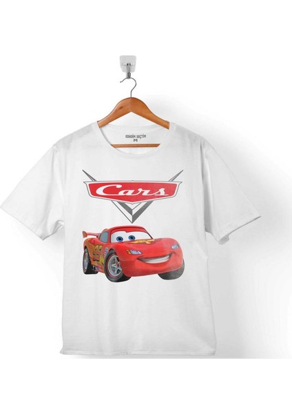 Cars Şimşek Mcqeen Arabalar Logo Çocuk T-Shirt