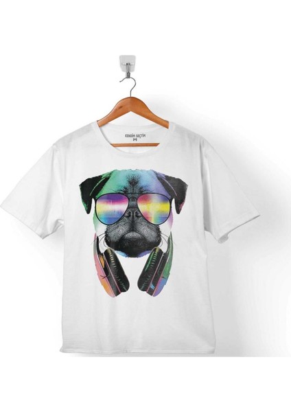 Dj Pug Dog Chubby Köpek Çocuk T-Shirt