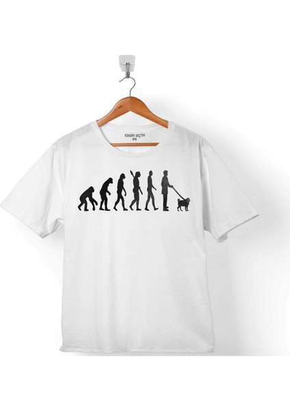 Evolutıon Pug Evrim Dog Köpek Gezdirme Çocuk T-Shirt