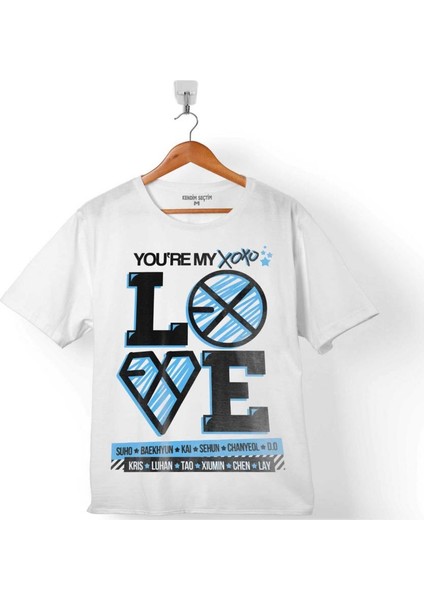 Exo + Xoxo + Love Logo You Are My Çocuk T-Shirt