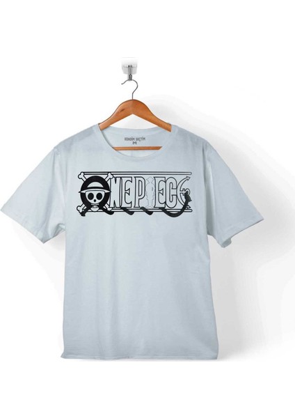 One Pıece Black And White Anıme Çocuk T-Shirt