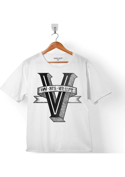 Bts Bangtan Boys V Five 5 Members Logo Çocuk T-Shirt