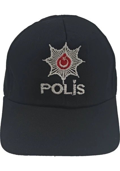 Çocuk Polis Kepi Siyah