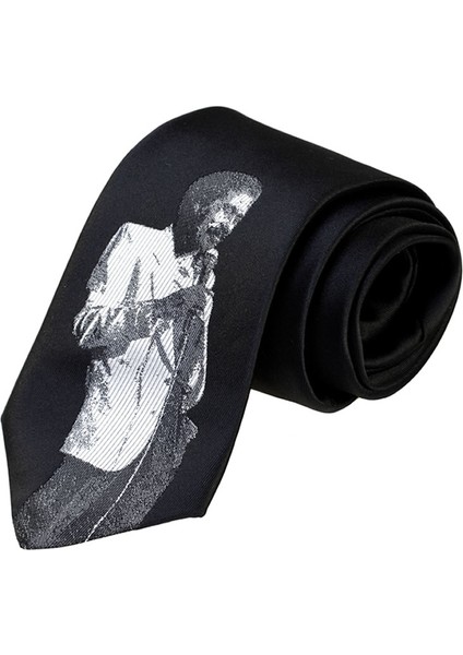 Stevie Wonder Portreli Kravat