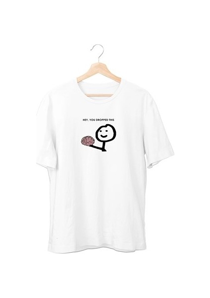 Brain Bisiklet Yaka T-Shirt