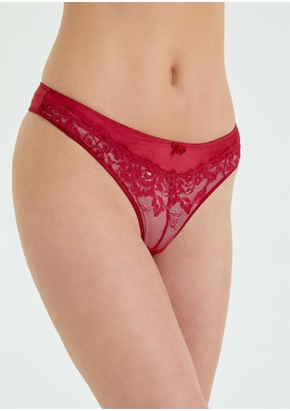 Latte String Külot - Bordo L