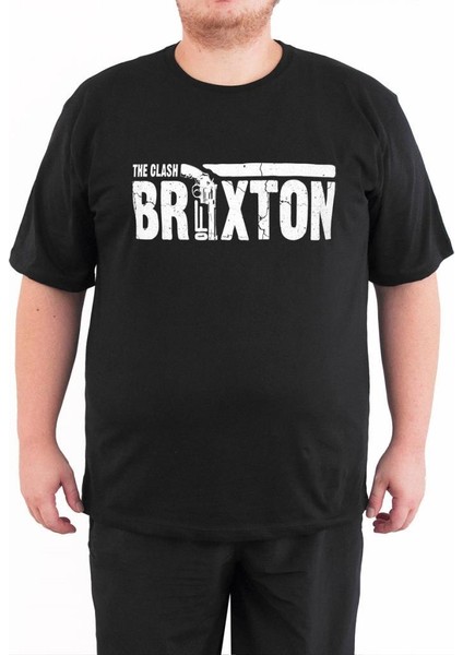 - Guns Of Brixton 4xl Büyük Beden Siyah Erkek T-Shirt