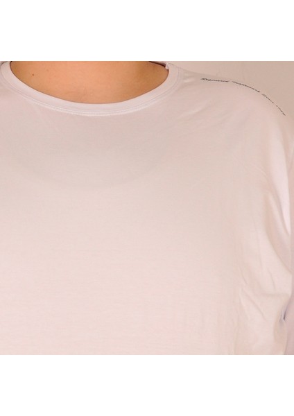 T-Shirt Super Bisiklet Yaka 18149 Beyaz modelleri