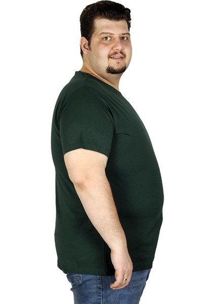 Büyük Beden Erkek Tshirt Bisiklet Yaka Basic 20031 Nefti modelleri