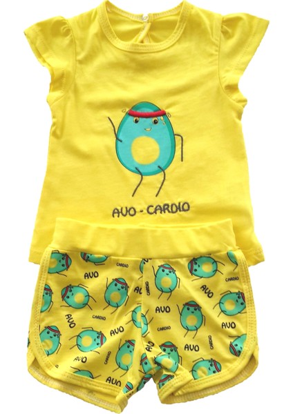 Kız Bebek İkili Takım Şortlu Avo Cardio Alt Üst Takım