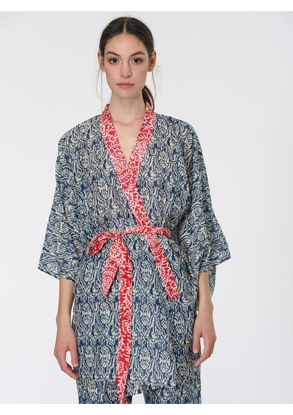 Roman Desenli Kimono-Y1967111-089