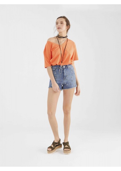 Denim Şort-Y9951002-089