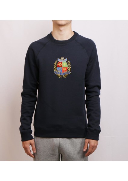 Erkek Nakışlı O Yaka Sweatshirt 20217