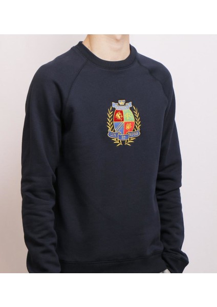 Erkek Nakışlı O Yaka Sweatshirt 20217