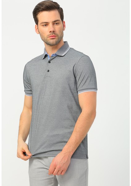 Comfort Erkek Siyah Polo Yaka T-Shirt