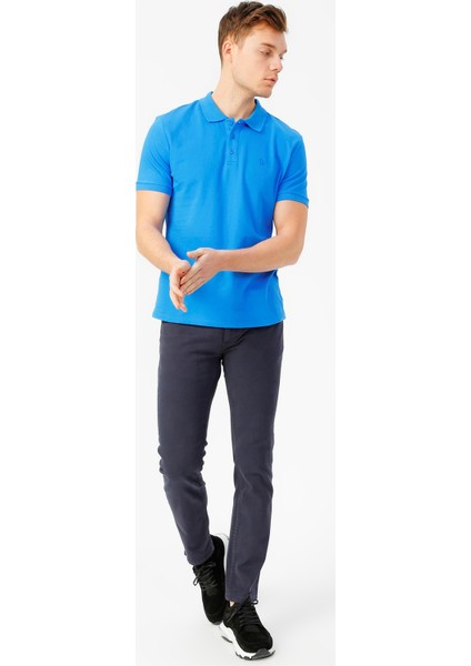 Erkek Lacivert Chino Slim Fit Pantolon